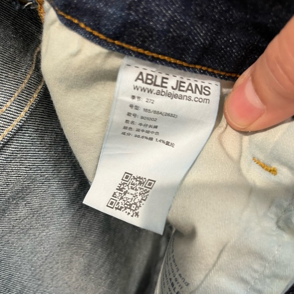 Able 3D Boyfriend Jeans Sz. 26 - Picture 7 of 11